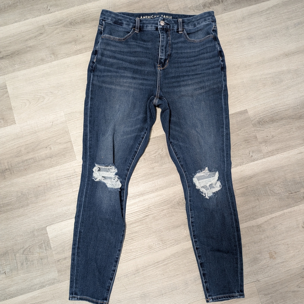 American Eagle Outfitters Women's Blue Jeans Size 12